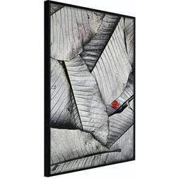 Arkiio Affisch Black And White Leaves [Poster] 30x45 Poster